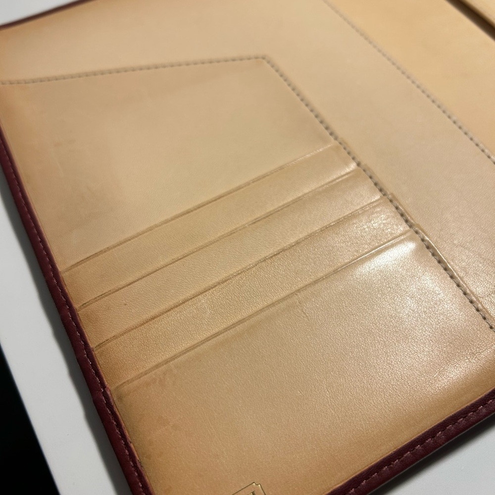 RARE Coach Brown and Maroon Canvas Notebook Cover - Picture 6 of 10